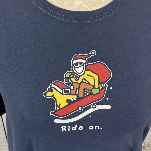 LIFE is good ride on shirt size large . - Picture 2 of 7